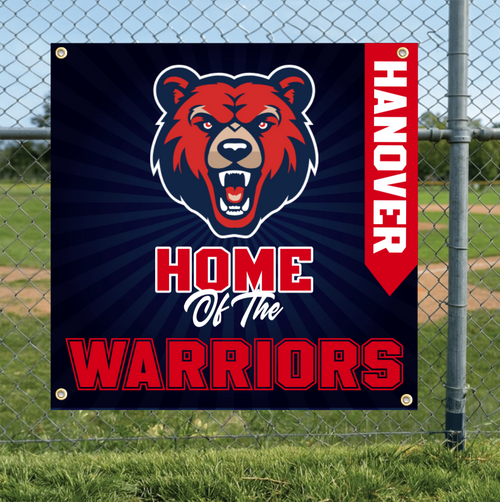 Example of 2'x2' School Spirit - Starburst Template, Banner