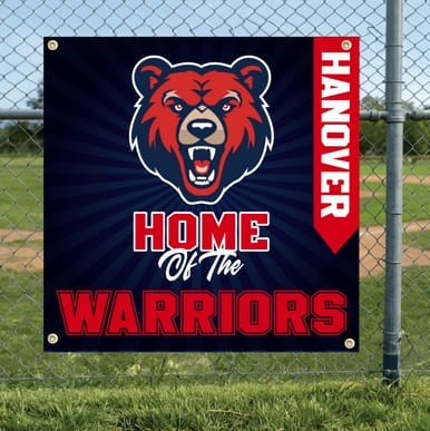Example of 2'x2' School Spirit - Starburst Template, Banner