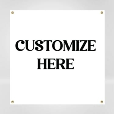 Custom Blank (Square) Banner (Part#: BAN1008)