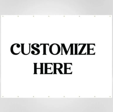 "Custom Blank Horizontal Banner" (Part#: BAN1009)