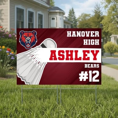 Athlete Template (With Sport), Yard Sign (Part#: YRD1075)