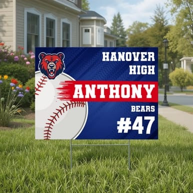 Athlete Template (With Sport), Yard Sign (Part#: YRD1075)