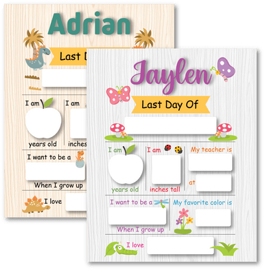 Personalized Last Day Of (Enter Grade) (Part#: SCH-SGN-02)