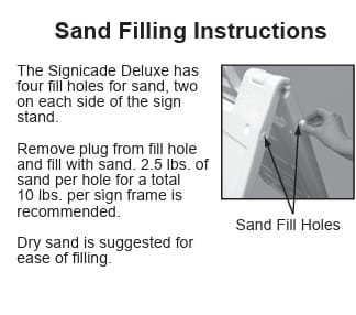 Compact A-Frame Sign Stand (Black) Fits 18"x24"