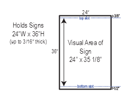 Deluxe Heavy-Duty A-Frame Stand Dimension