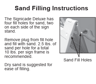 Sand Filling Instructions
