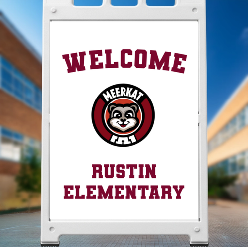 Custom School Welcome A-Frame Sign Insert
