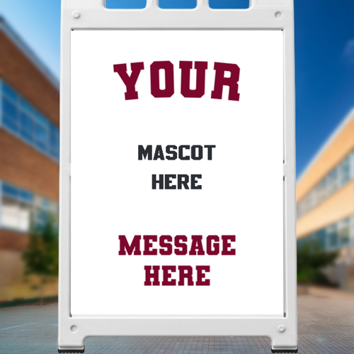 Custom School Welcome A-Frame Sign Insert