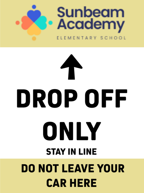 School Drop Off - Customizable Insert