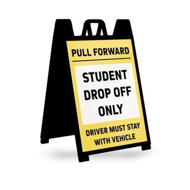 Student Drop-Off Only Pull Forward Insert (Part#: SGN1004)