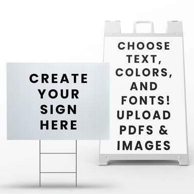 Custom Coroplast Sign" (Part#: CUSTCORO)