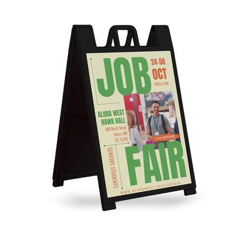 Custom Coroplast Sign" (Part#: CUSTCORO) - Job Fair Insert