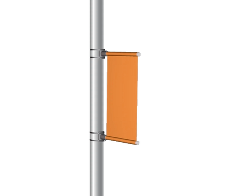 For a single pole flag
