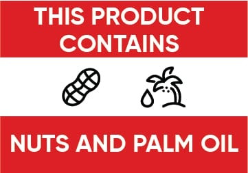 "This Product Contains Nuts and Palm Oil Allergen Sign" (Part#: SGN-FD-1002), Food Safety