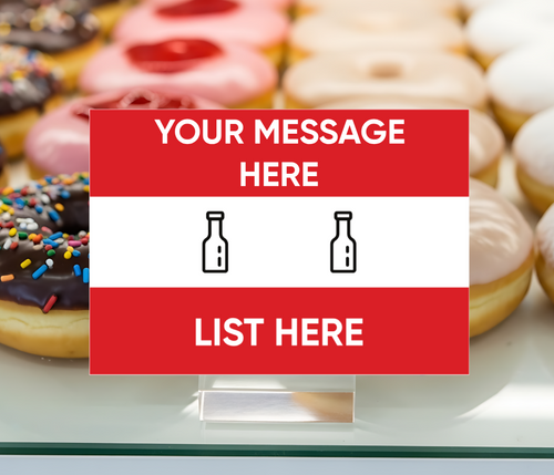 Customizable Food Safety Card – Choose 1 to 3 Ingredients & Custom Message.
