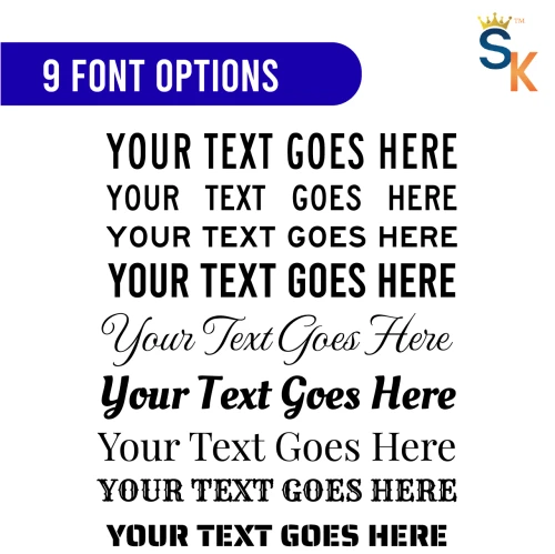 "Custom Printed USDOT Vehicle Magnet (Horizontal)" (Part#: MGNT-2) - Font Options