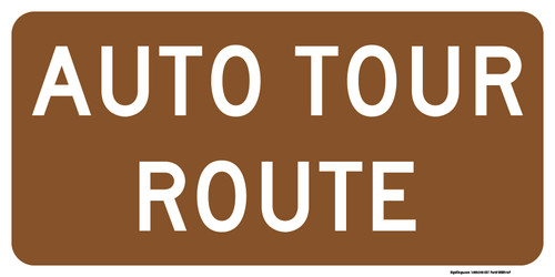 "National Historic Trail Auto Tour Route Auxiliary Plaque, MUTCD Sign" (Part#: SKM11-1cP), 24x12