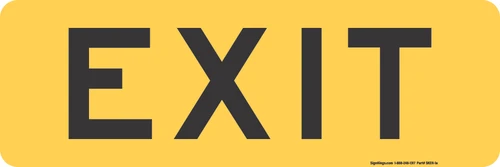 "EXIT Gore Guide Sign, MUTCD Sign" (Part#: SKE11-1a), 54x18