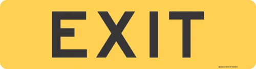 "EXIT Gore Guide Sign, MUTCD Sign" (Part#: SKE11-1a) 66x18