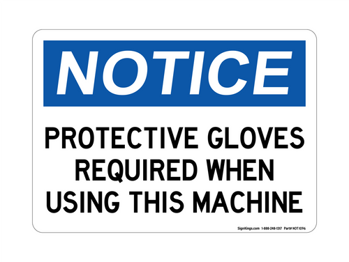Protective Gloves Required When Using This Machine Protective Gloves Required When Using This Machine