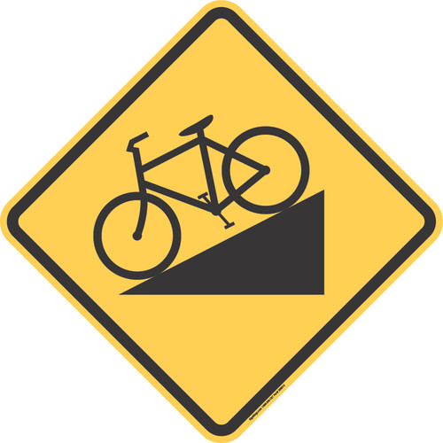 "Hill (Bicycle)," MUTCD Warning Sign (Part#: SKW7-5)