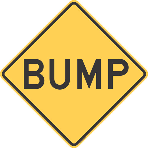 "Bump," MUTCD Warning Sign (Part#: SKW8-1)