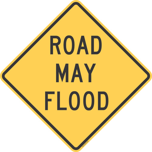 "Road May Flood," MUTCD Warning Sign (Part#: SKW8-18)