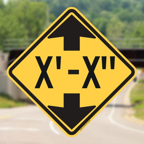 "Low Clearance (Enter Feet & Inches)," MUTCD Warning Sign (Part#: SKW12-2)