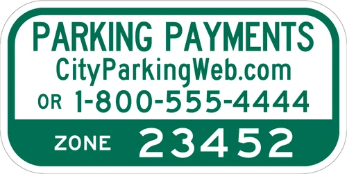 "Mobile Parking Payment," Custom MUTCD Regulatory Plaque (Part#: SKR7-21aP)