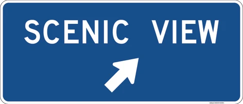 "Scenic Area" (Entrance Direction), MUTCD Guide Sign (Part#: SKD5-11a)