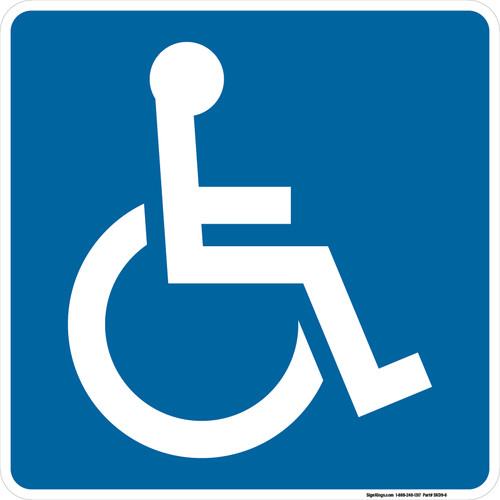 "Accessibility" (International Symbol), MUTCD General Service Sign (Part#: SKD9-6)