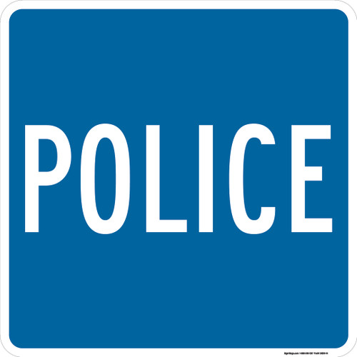 "Police" Symbol, MUTCD General Service Sign (Part#: SKD9-14)