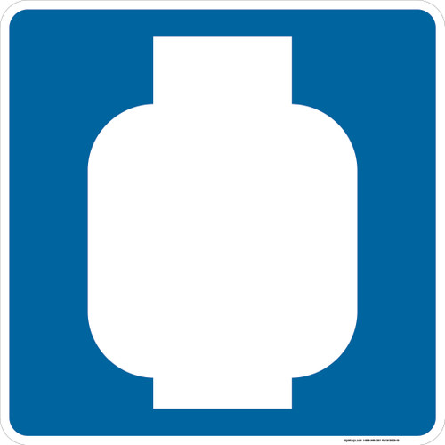 "Propane Gas" Symbol, MUTCD General Service Sign (Part#: SKD9-15)