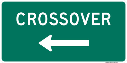"Crossover (Directional)" Sign, MUTCD Guide Sign (Part#: SKD13-1)