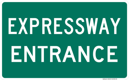 "Expressway Entrance" Sign, MUTCD Guide Sign (Part#: SKD13-3-EXP)