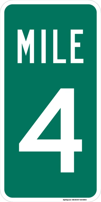 "Reference Location (1 Digit) - Custom" Sign, MUTCD Guide Sign (Part#: SKD10-1)