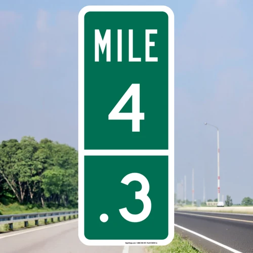 "Intermediate Reference Location (2 Digits) - Custom" Sign, MUTCD Guide Sign (Part#: SKD10-1a)