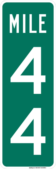 "Reference Location (2 Digits) - Custom" Sign, MUTCD Guide Sign (Part#: SKD10-2)