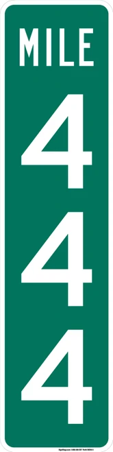 "Reference Location (3 Digits) - Custom" Sign, MUTCD Guide Sign (Part#: SKD10-3)