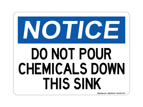 Do Not Pour Chemicals Down This Sink