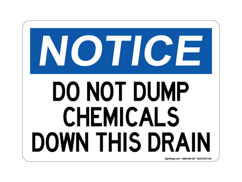 Do Not Dump Chemicals Down This Drain