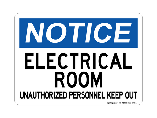 Electrical Room Unauthorized Personal Only Keep Out
