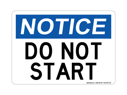 Do Not Start