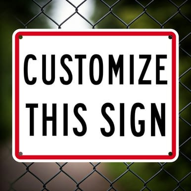 CUSTOM Horizontal Sign (Part#: CUST3)