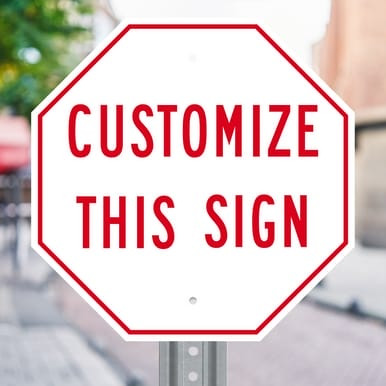 Custom Octagon Sign (Part#: CUST6)