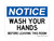 WASH YOUR HANDS, Before Leaving This Room, OSHA Notice Sign (Part#: NOT1627)