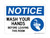 Wash Your Hands Before Leaving This Room (Hand Washing Right Symbol), OSHA Notice Sign (Part#: NOT1625)
