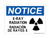 X-Ray Radiation (Radiation Symbol) English/Spanish, OSHA Notice Sign (Part#: NOT1414)