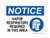 Vapor Respirators Required In This Area (PPE Symbol), OSHA Notice Sign (Part#: NOT1325)