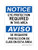 Eye Protection Required In This Area English/Spanish, OSHA Notice Sign (Part#: NOT1354)